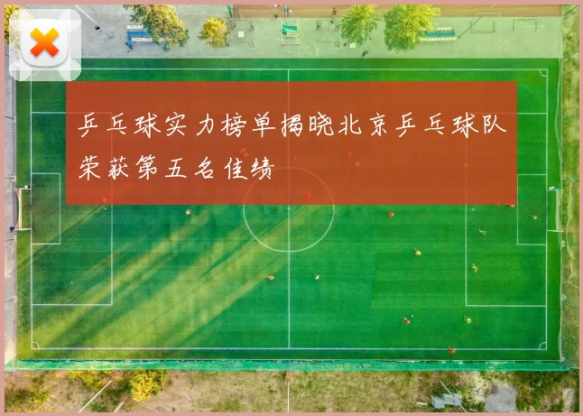 乒乓球实力榜单揭晓北京乒乓球队荣获第五名佳绩